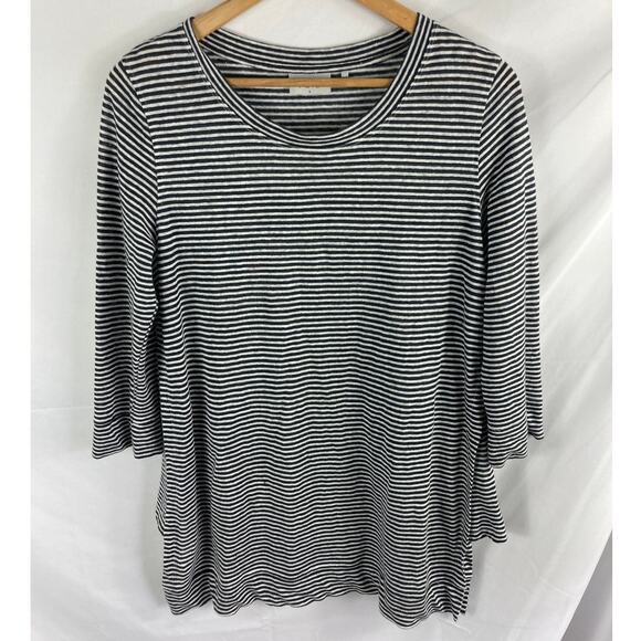 FOIL Linen Striped Tunic Top Size Small - Picture 1 of 6